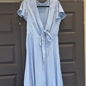 Amazon Light Blue Midi Dress